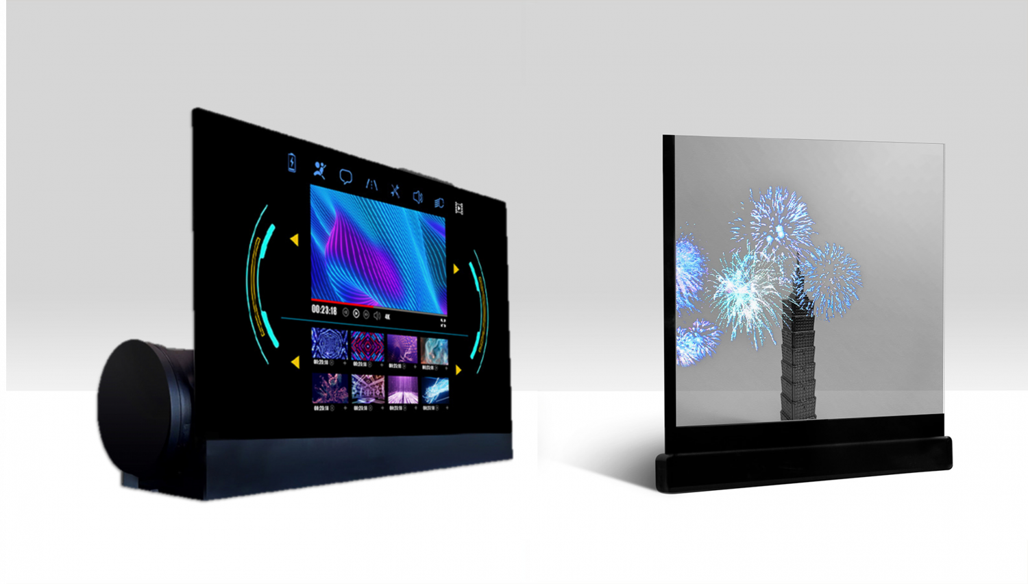 可卷式、折迭性、高透明